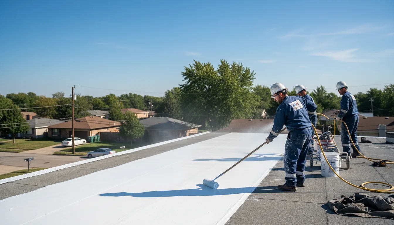 Commercial roof coating in Roslyn, NY near me